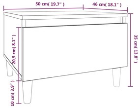 ΤΡΑΠΕΖΑΚΙΑ ΣΑΛΟΝΙΟΥ 2 ΤΕΜ ΚΑΦΕ ΔΡΥΣ 50X46X35 ΕΚ. ΕΠΕΞ. ΞΥΛΟ 819515