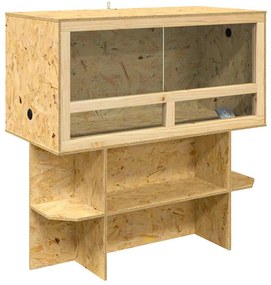 vidaXL Terrarium Καφέ 100 x 50 x 100 cm OSB