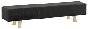 vidaXL Ταμπουρέ Σκούρο Γκρι 120 x 28 x 26 εκ. Υφασμάτινο