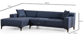 Corner Sofa Petra L Corner - Blue Blue