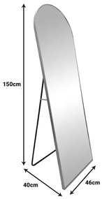 Καθρέπτης Lorens Inart αλουμίνιο σε χρυσή απόχρωση 46x40x150εκ