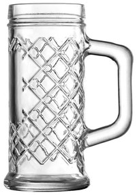 Ποτήρι Μπύρας από Γυαλί 400ml 40813Tankard Rhombus Uniglass