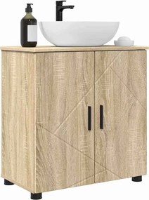 vidaXL Ντουλάπι Μπάνιου με αποθήκευση Δρύς Sonoma 61 x 35 x 64 εκ.