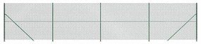 vidaXL Συρματόπλεγμα Περίφραξης Πράσινο 2,2 x 10 μ. με Βάσεις Φλάντζα
