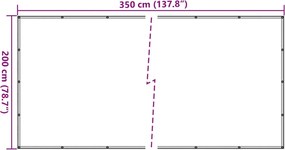 vidaXL Δίχτυ για Τρέιλερ Μαύρο 2 x 3,5 μ. από HDPE