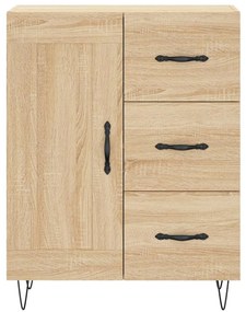 vidaXL Ντουλάπι Sonoma Δρυς 69,5 x 34 x 90 εκ. από Επεξεργασμένο Ξύλο
