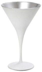 Ποτήρι Maya Martini Κωνικό Mat 10 Rab319K6 5Χ17 5cm White-Silver Espiel Glass