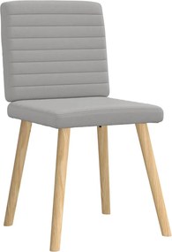 vidaXL Καρέκλες τραπεζαρίας 6 τεμ Cloud Grey Fabric