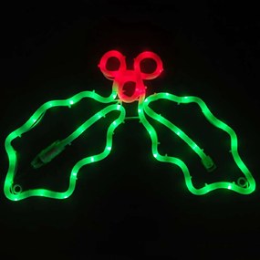 Φωτοσωλήνας Mistletoe 60 Led X08603527 45x32+150cm 10,5W Red-Green Aca