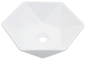 vidaXL Νιπτήρας Λευκός 41 x 36,5 x 12 εκ. Κεραμικός