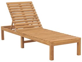 vidaXL Ξαπλώστρα από Μασίφ Ξύλο Teak
