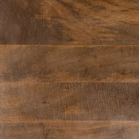 PENCIL 87 COFFEE TABLE ΦΥΣΙΚΟ ΜΑΥΡΟ 87x87xH45cm - 04-0956
