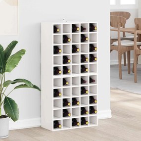 vidaXL Ράφι Κρασιού 2 pcs Λευκό 56 x 25 x 56 cm Στερεά ξυλεία πεύκου