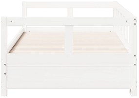 vidaXL Καναπές Κρεβάτι Χωρίς Στρώμα Λευκό 80x200 εκ. Μασίφ Ξύλο Πεύκου