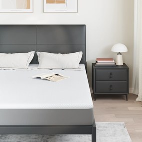 vidaXL Στρώματα Λευκό 140 x 200 cm 100% ύφασμα πολυεστέρα με τζακάρ