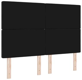 vidaXL Βελούδινο Κεφαλάρι Argyle με κεφαλάρι Μαύρο 160 cm Βελούδο