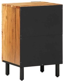 vidaXL Ντουλάπι Μπάνιου Καφέ 38 x 33.5 x 58 εκ. Μασίφ ξύλο ακακίας