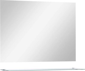 vidaXL Καθρέφτης Τοίχου με Ράφι 80 x 60 εκ. από Ψημένο Γυαλί