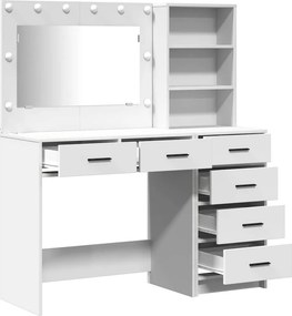vidaXL Τραπέζι περιποίησης Λευκό 78.5 x 41 x 135 εκ Επεξεργασμένο ξύλο