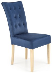 60-28132 VERMONT chair, honey oak / dark blue Monolith 77, 1 Τεμάχιο