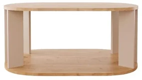 Τραπεζάκι σαλονιού Solka oak - ανοιχτό γκρι 90x56x40 εκ. 90x56x40 εκ.