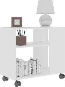 vidaXL Τραπέζι Βοηθητικό Λευκό 70 x 35 x 60,5 εκ. από Επεξεργασμένο Ξύλο