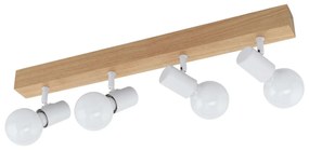 Φωτιστικό Σποτ 33172 White Townshend 3 Eglo Metal,Wood