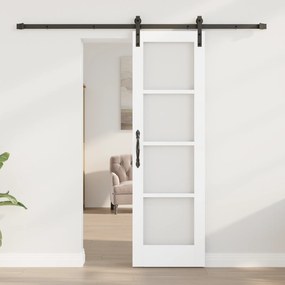 vidaXL Συρόμενη Πόρτα με Σετ Εξαρτημάτων 'ORKDAL' Λευκή 61x198.5 εκ.