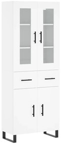 vidaXL Ντουλάπι Λευκό 69,5x34x180 εκ. από Επεξεργασμένο Ξύλο