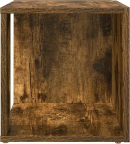 vidaXL Τραπέζι Βοηθητικό Καπνιστή Δρυς 33x33x34,5 εκ. Επεξεργ. Ξύλο