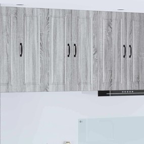 vidaXL Ντουλάπα Κουζίνας με ράφι Γκρίζο Σονομα 60 x 31 x 80 εκ.
