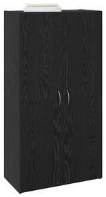 vidaXL Γραφείο Ντουλάπι Μαύρη δρυς 60 x 32 x 115 cm Επεξεργασμένο ξύλο