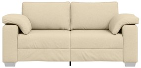 vidaXL Καναπές Loveseat Κρεμ 140 εκ Υφάσματος
