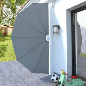 vidaXL Σκίαστρο Βεράντας Πλαϊνό Πτυσσόμενο Γκρι 160 εκ.