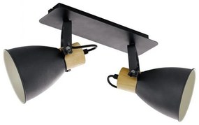 Φωτιστικό Οροφής-Σποτ Coswarth 99075 Anthracite-Brown Eglo Metal,Wood