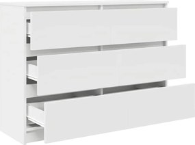 vidaXL Sideboard Λευκό 100x35x76 cm Κατασκευασμένο ξύλο