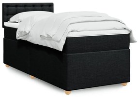 ΚΡΕΒΑΤΙ BOXSPRING ΜΕ ΣΤΡΩΜΑ ΜΑΥΡΟ 90X190 ΕΚ.ΥΦΑΣΜΑΤΙΝΟ 3288851