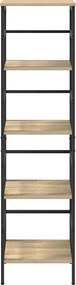 vidaXL Ράφι Βιβλίων Δρύς Sonoma 40 x 29,5 x 149 εκ Επεξεργασμένο ξύλο