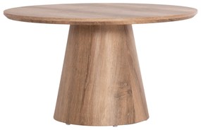 ΤΡΑΠΕΖΙ ΣΑΛΟΝΙΟΥ KARAN HM18028 MDF ΣΕ ΦΥΣΙΚΟ ΧΡΩΜΑ ΞΥΛΟΥ Φ80x45,5Υεκ.
