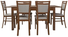 Τραπέζι Boston BA113, Stirling δρυς, 77x80x140cm, 40 kg, Επιμήκυνση, Ινοσανίδες μέσης πυκνότητας | Epipla1.gr