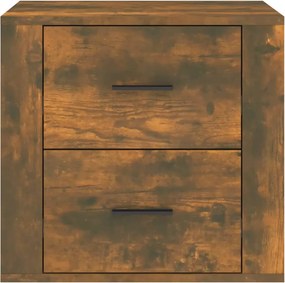 vidaXL Κομοδίνο Καπνιστή Δρυς 50 x 39 x 47 εκ.