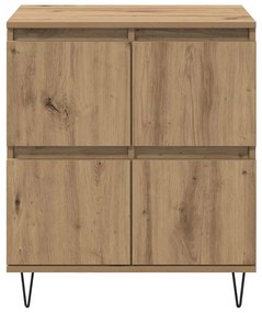 vidaXL Πλαϊνό γραφείο Καφέ 60 x 35 x 70 cm Επεξεργασμένο ξύλο