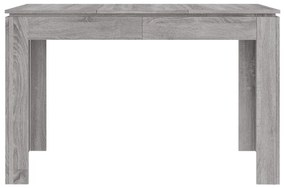 vidaXL Τραπεζαρία Γκρι Sonoma 120 x 60 x 76 εκ. από Επεξεργασμένο Ξύλο