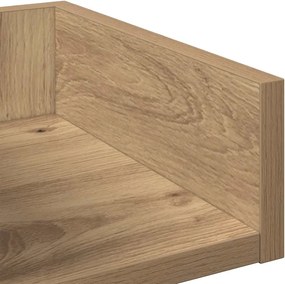 vidaXL Βιβλιοθήκη Αρτισιανή Δρυς 48x25,5x140 εκ. Επεξεργ. Ξύλο