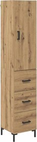 vidaXL Highboard Artisan Oak 34,5 x 34 x 180 εκ. Επεξεργασμένο Ξύλο