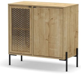 Μπουφές Naive Megapap χρώμα sapphire oak 80x40x80εκ.