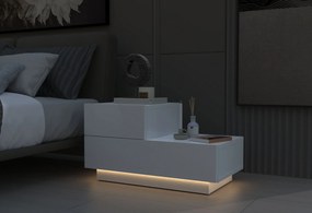 Κομοδίνο Λευκό FETAZA 70x38.3x35