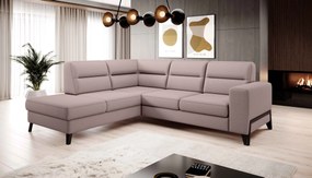 Γωνιακός καναπές Delfina-Roz Anoixto-Αριστερή