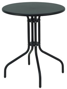 Τραπέζι Vergo  μαύρο μέταλλο Φ60x70εκ Model: 130-000059