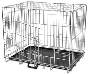 Κλουβί Σκύλου Πτυσσόμενο L Μεταλλικό